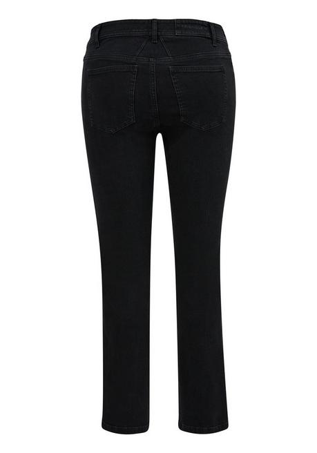 TRIANGLE Schmale Jeans Mit Kontrastfarbener Seitennaht - Black Denim Sheego