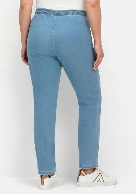 Sheego Schmale Jeans Mit Stretchbund, Ohne Taschen - Light Blue Denim Sheego