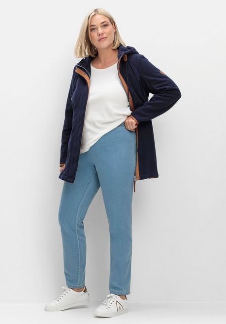 Sheego Schmale Jeans Mit Stretchbund, Ohne Taschen - Light Blue Denim Sheego