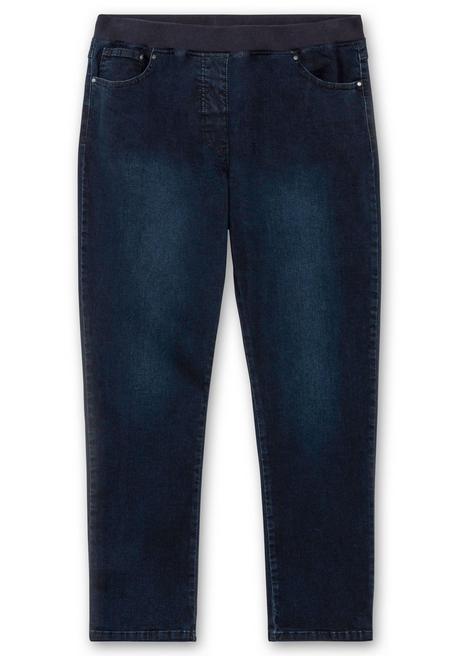 CREATION L PREMIUM Schmale Jeans Mit Strick-Dehnbund, Weiche Qualität - Dark Blue Denim Sheego