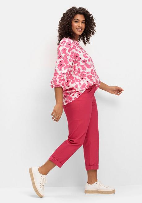 Sheego Schmale Stretch-Hose In 7/8-Länge - Orchidee Sheego