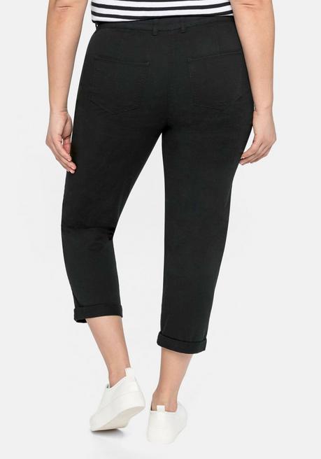 Sheego Schmale Stretch-Hose In 7/8-Länge - Schwarz Sheego