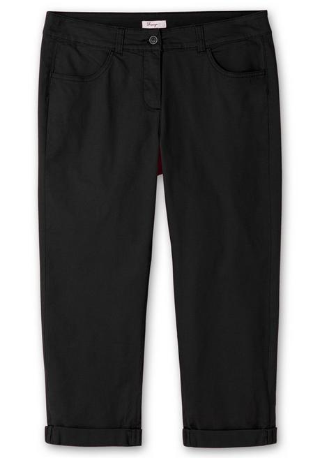 Sheego Schmale Stretch-Hose In 7/8-Länge - Schwarz Sheego