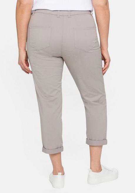 Sheego Schmale Stretch-Hose In 7/8-Länge - Silbergrau Sheego