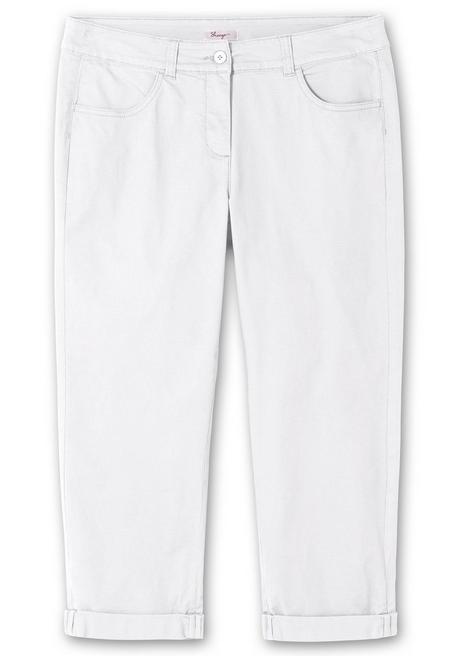Sheego Schmale Stretch-Hose In 7/8-Länge - Weiß Sheego