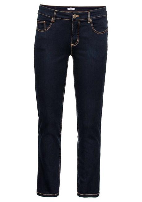 Sheego Schmale Stretch-Jeans Im 5-Pocket-Stil - Blue Black Denim Sheego