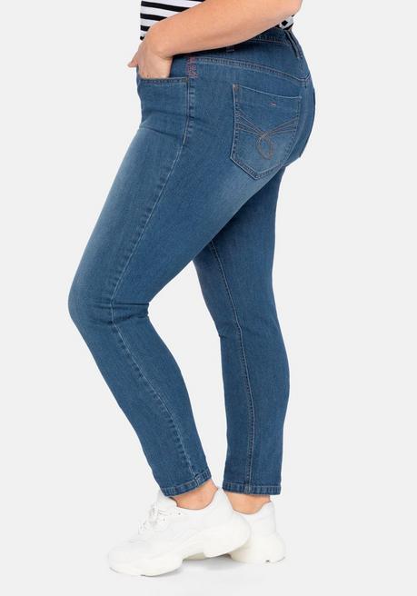 Sheego Schmale Stretch-Jeans In Curvy-Schnitt SUSANNE - Blue Denim Sheego