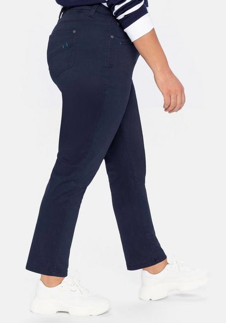 Sheego Schmale Stretchhose In Twill-Qualität - Marine Sheego