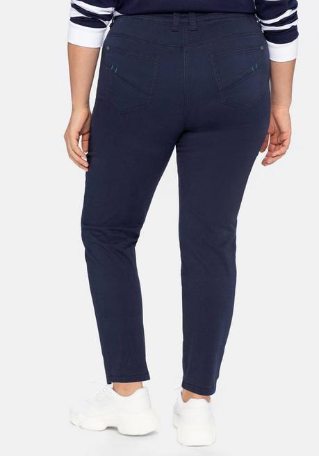 Sheego Schmale Stretchhose In Twill-Qualität - Marine Sheego
