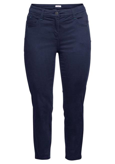 Sheego Schmale Stretchhose In Twill-Qualität - Marine Sheego