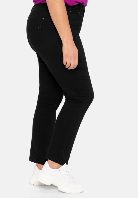 Sheego Schmale Stretchhose In Twill-Qualität - Schwarz Sheego