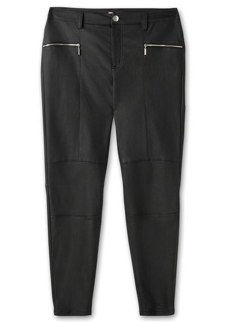 Sheego By Joe Browns Schmale Stretchhose Mit Leichtem Schimmer - Schwarz Sheego