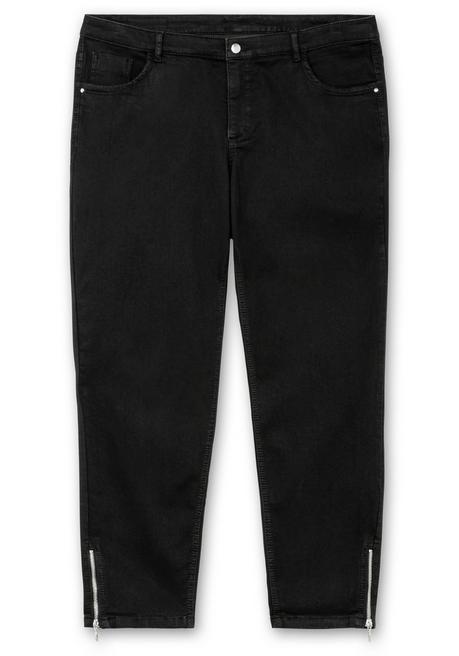 CREATION L PREMIUM Schmale Superstretch-Jeans Mit Glitzer-Details - Black Denim Sheego