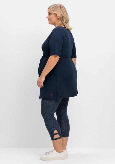 Sheego Set Aus Stillshirt Und Umstands-Leggings - Nachtblau Sheego