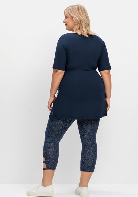 Sheego Set Aus Stillshirt Und Umstands-Leggings - Nachtblau Sheego