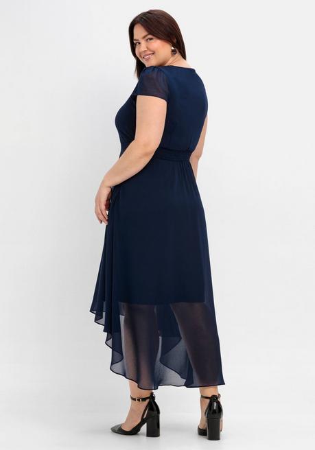 Sheego Abendkleid Mit Flügelärmeln - Marine Sheego