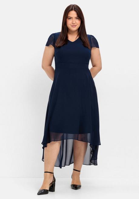 Sheego Abendkleid Mit Flügelärmeln - Marine Sheego