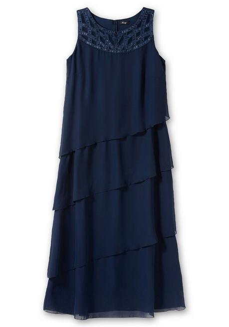 Sheego Abendkleid Mit Pailletten - Marine Sheego