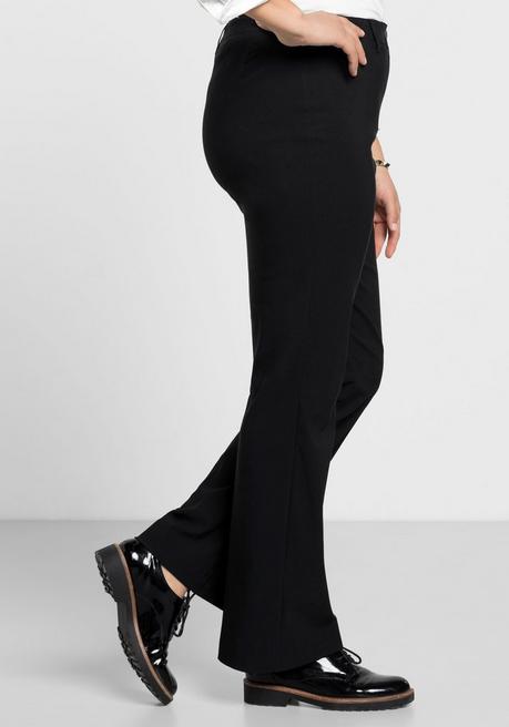 Sheego Bengalinhose In Bootcut-Form - Schwarz Sheego