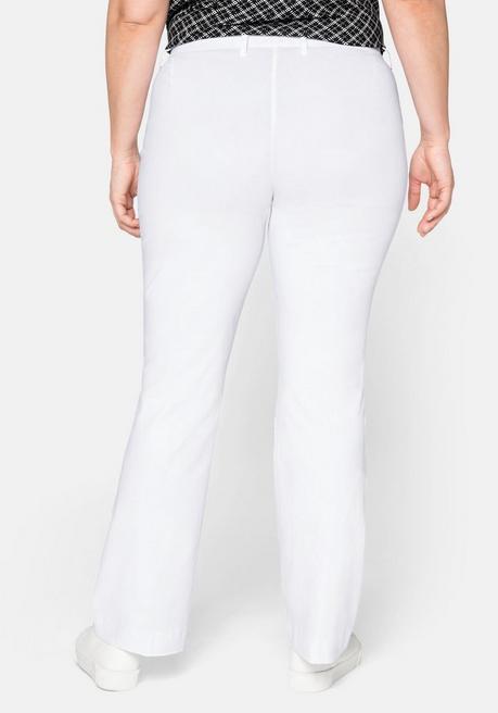 Sheego Bengalinhose In Bootcut-Form - Weiß Sheego