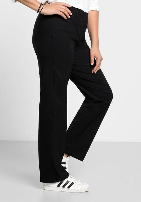 Sheego Bengalinhose In Gerader Form - Schwarz Sheego