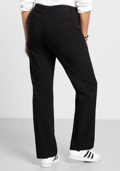 Sheego Bengalinhose In Gerader Form - Schwarz Sheego