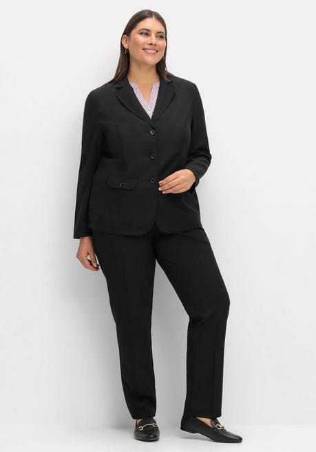 Sheego Blazer In Klassischer Form - Schwarz Sheego