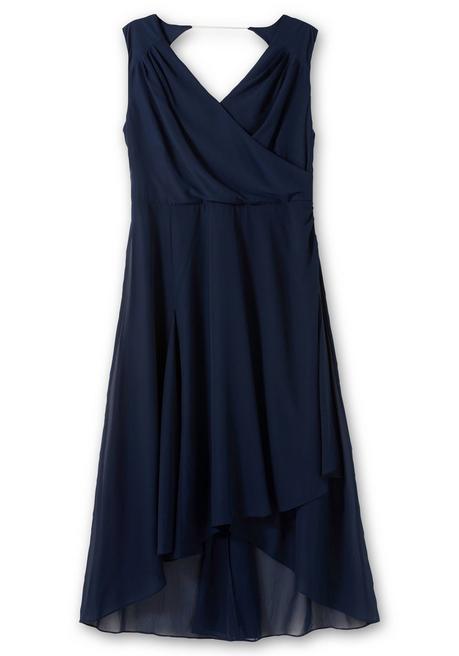Sheego Chiffonkleid In Wickeloptik - Marine Sheego