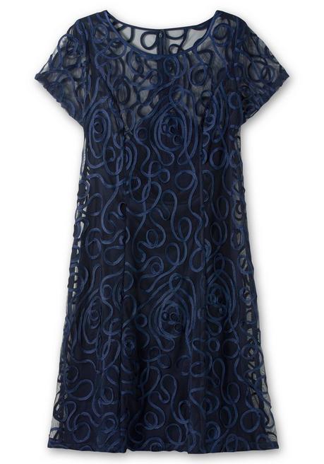 Sheego Cocktailkleid Mit Zierborten - Marine Sheego