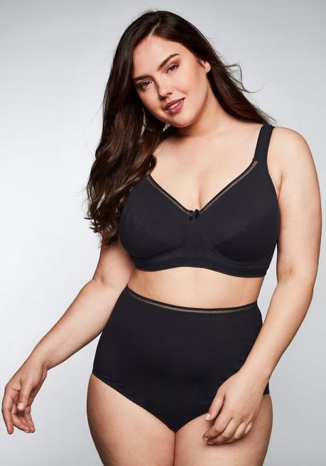 Sheego Doppelpack BHs Ohne Bügel - Schwarz Sheego