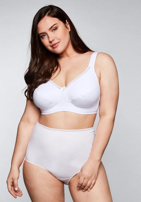 Sheego Doppelpack BHs Ohne Bügel - Weiß Sheego