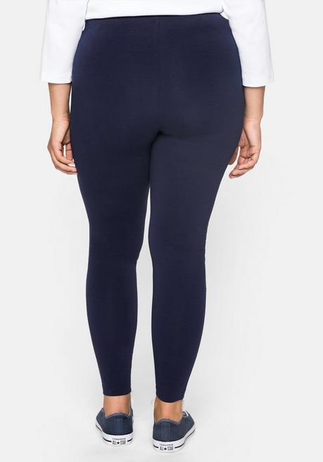 Sheego Leggings Mit Gummizugbund - Marine Sheego