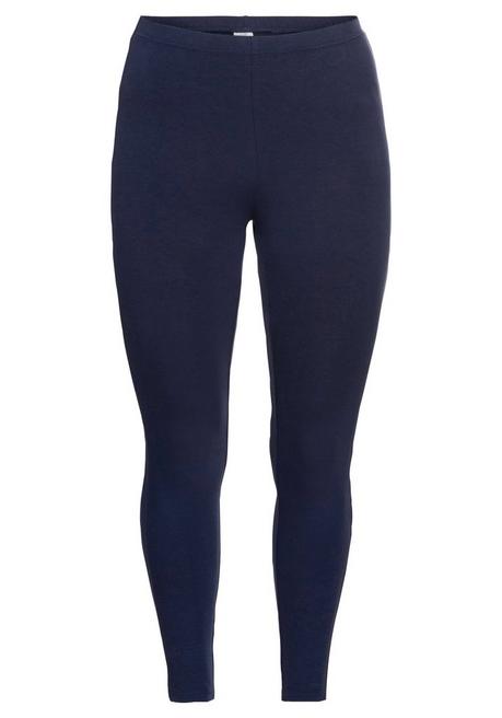 Sheego Leggings Mit Gummizugbund - Marine Sheego