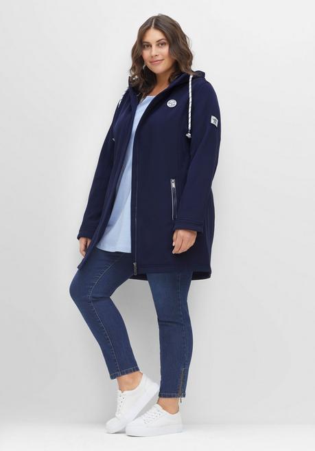 Sheego Long-Softshelljacke - Marine Sheego