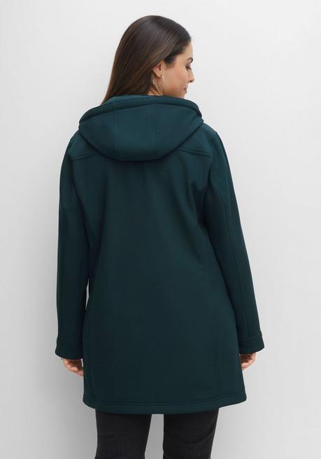 Sheego Long-Softshelljacke - Tiefgrün Sheego