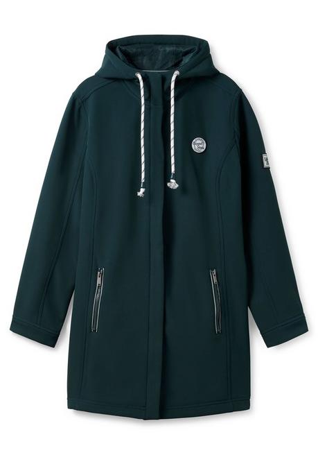 Sheego Long-Softshelljacke - Tiefgrün Sheego