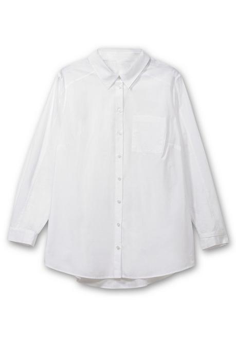 Sheego Longbluse Mit Glitzerdetails - Ecru Sheego