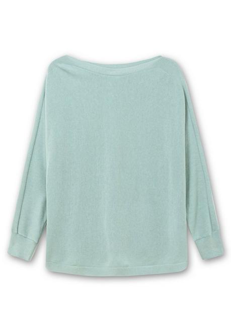 Sheego Pullover Mit U-Boot-Ausschnitt - Mint Sheego