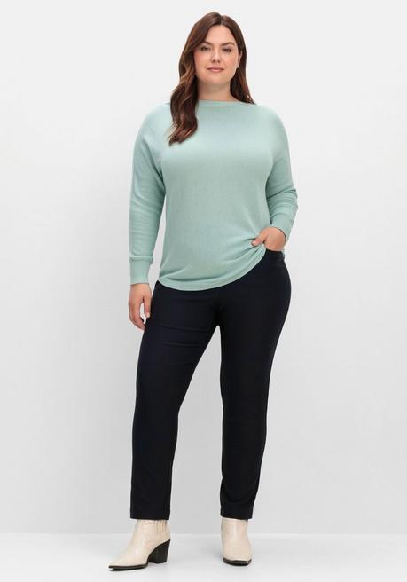 Sheego Pullover Mit U-Boot-Ausschnitt - Mint Sheego