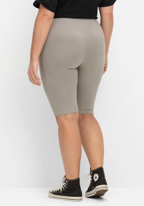 Sheego Radlerhose Mit Gummizugbund - Grau Sheego