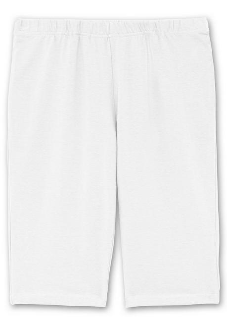 Sheego Radlerhose Mit Gummizugbund - Weiß Sheego