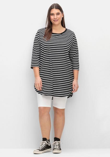 Sheego Radlerhose Mit Gummizugbund - Weiß Sheego