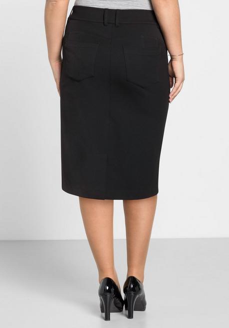 Sheego Rock Mit Bodyforming-Effekt - Schwarz Sheego