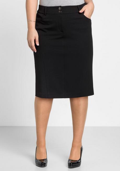 Sheego Rock Mit Bodyforming-Effekt - Schwarz Sheego