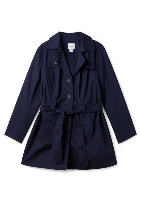 Sheego Trenchcoat In Kurzform - Marine Sheego