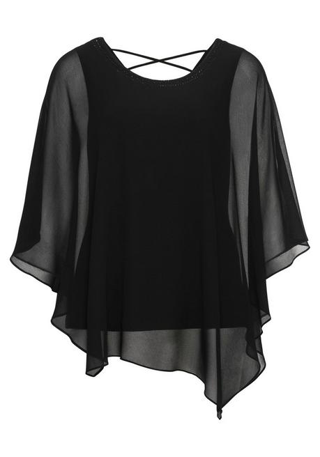 Sheego Tunika In 2-in-1-Optik - Schwarz Sheego