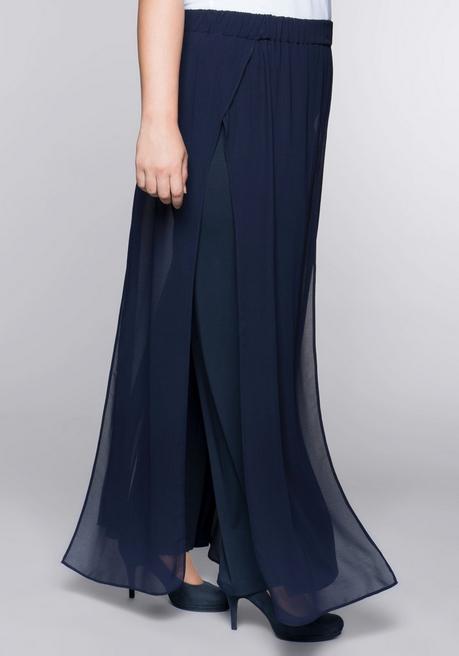 Sheego Weite Hose Im Lagenlook - Marine Sheego