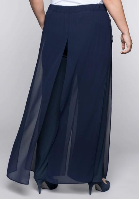 Sheego Weite Hose Im Lagenlook - Marine Sheego