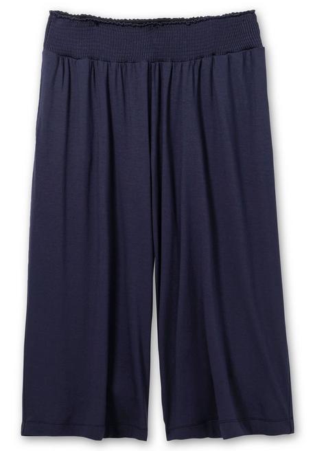 Sheego Weite Jerseyhose In 3/4-Länge - Marine Sheego