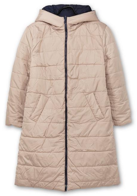 Sheego Wende-Steppmantel Mit Kapuze - Marine Sheego